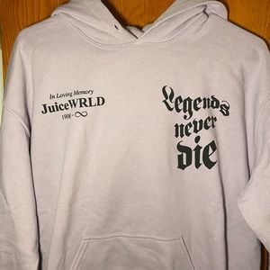 Light purple Juice Wrld hoodie